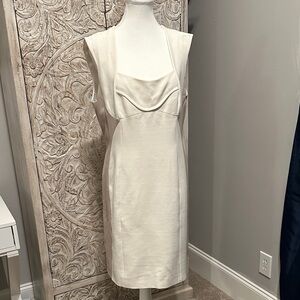 ANTONIO MELANI Cream Midi Dress